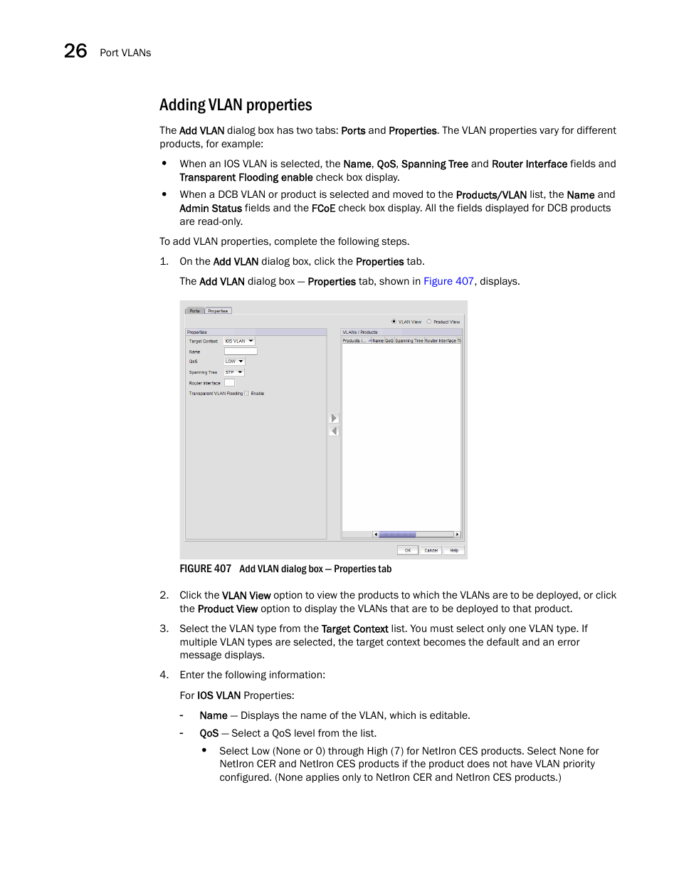 Adding vlan properties | Brocade Network Advisor SAN User Manual v12.1.0 User Manual | Page 978 / 1690