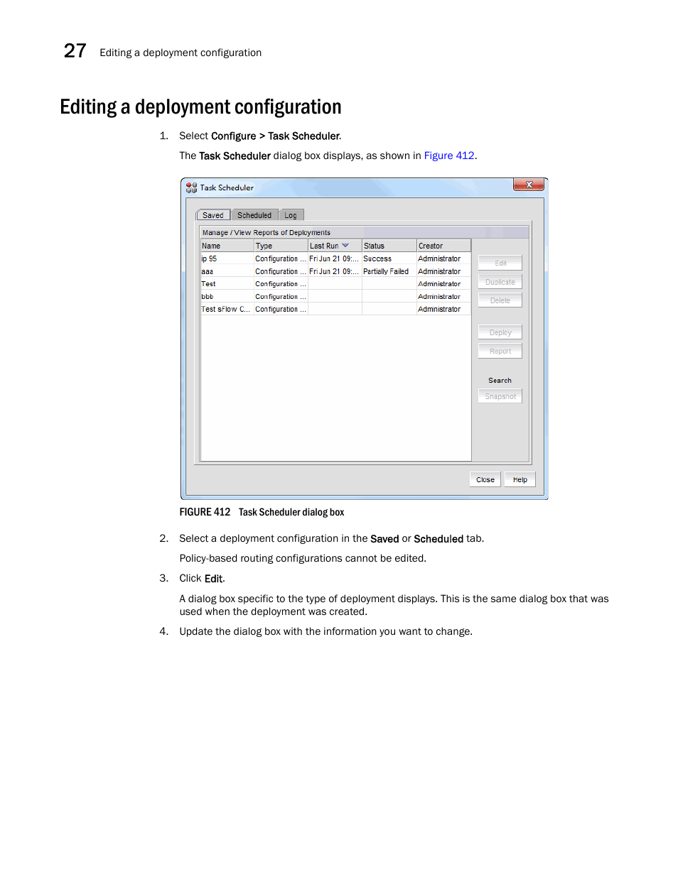 Editing a deployment configuration | Brocade Network Advisor SAN User Manual v12.1.0 User Manual | Page 992 / 1690