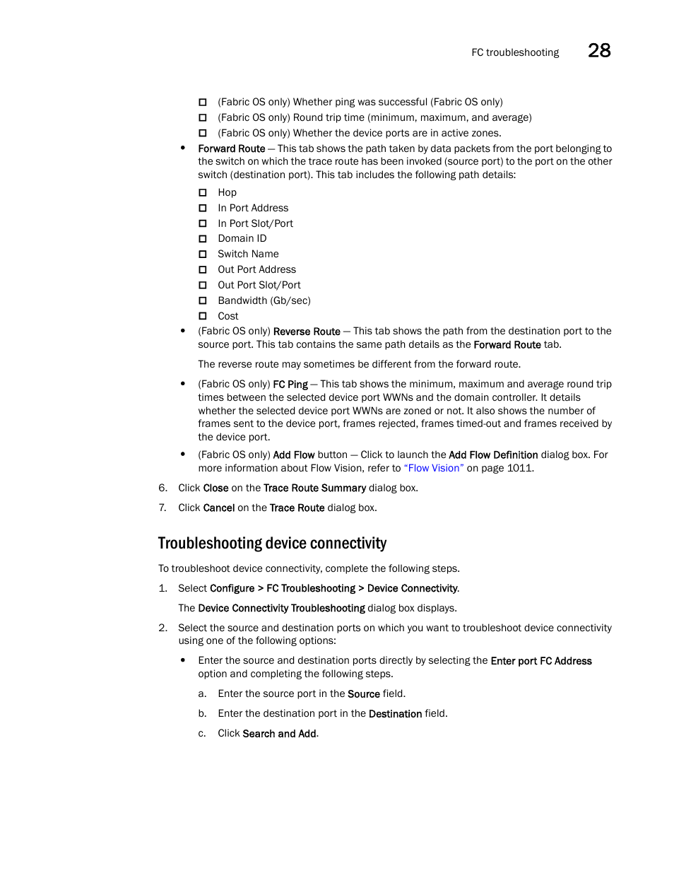 Troubleshooting device connectivity | Brocade Network Advisor SAN User Manual v12.1.0 User Manual | Page 999 / 1690