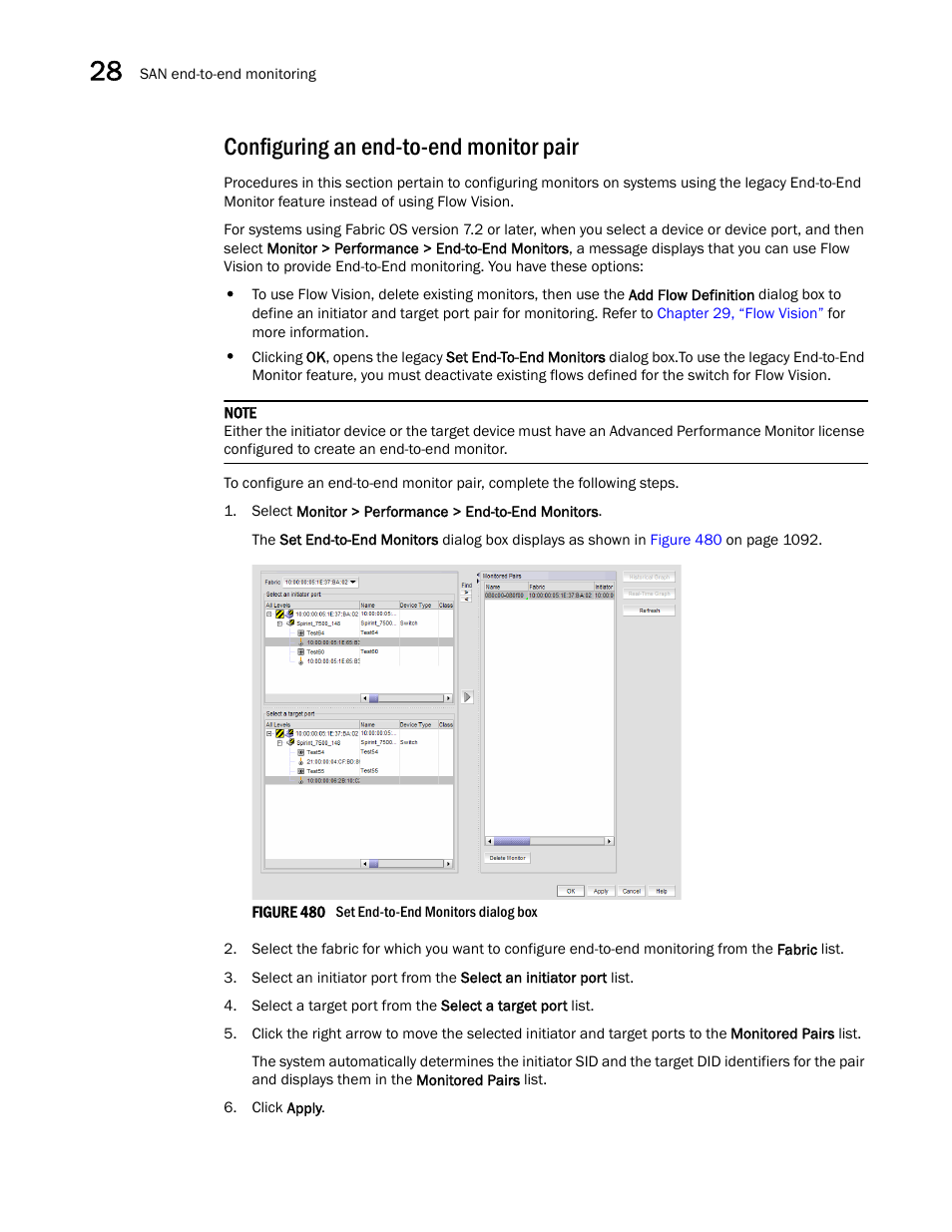 Configuring an end-to-end monitor pair | Brocade Network Advisor SAN User Manual v12.3.0 User Manual | Page 1144 / 1940