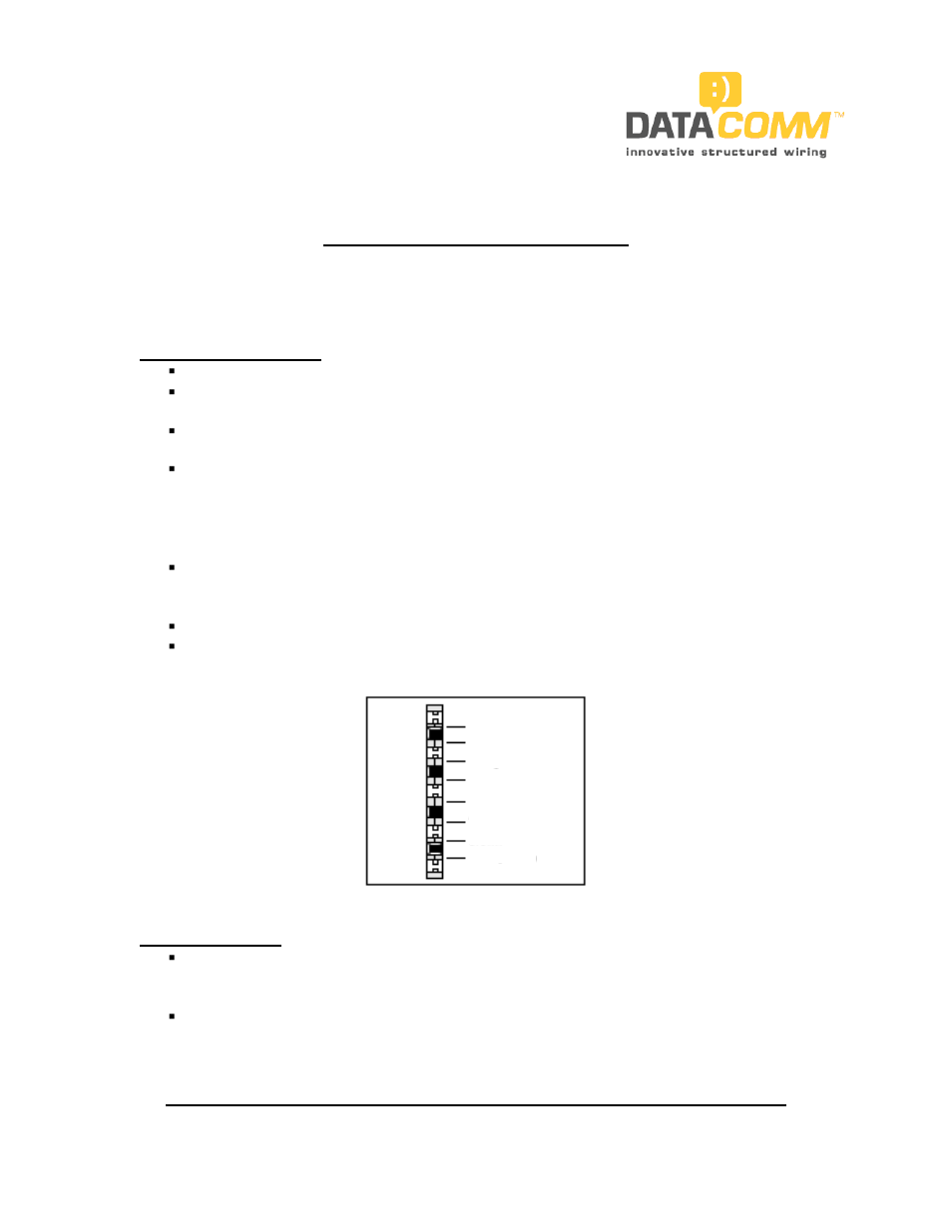 DataComm 70-0078 4 Gang 110 Phone Plate with Video Distribution User Manual | 2 pages