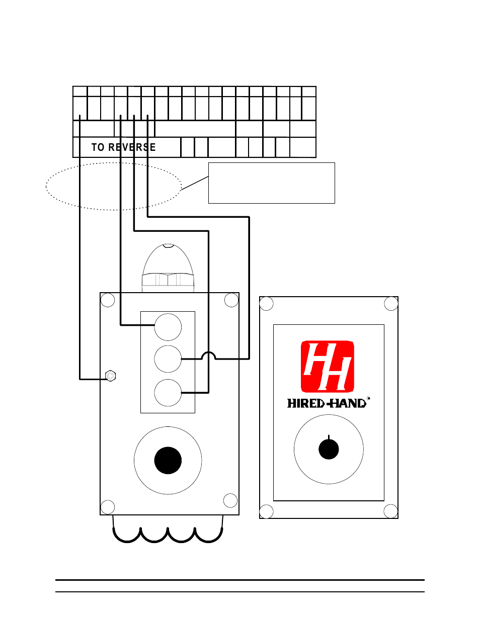 Rb y, 4 connecting a thermostat for auto control | Hired-Hand RollSeal Rollup Curtains: Ridder Motor Control User Manual | Page 6 / 9