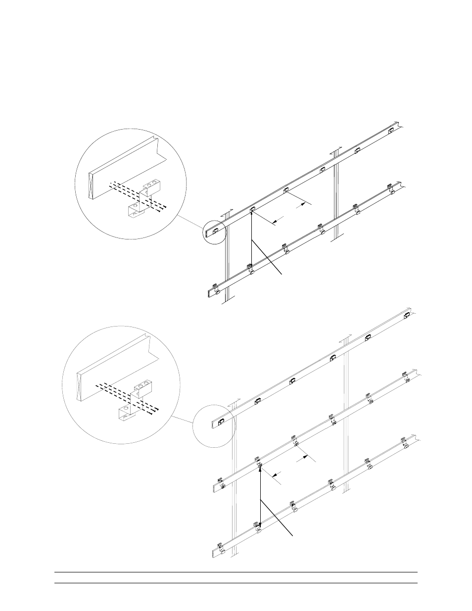 Double stack system, Fig. 3 single system | Hired-Hand RollSeal Rollup Curtains: ROLLUP CURTAIN SYSTEM Rev 11-05 User Manual | Page 12 / 38