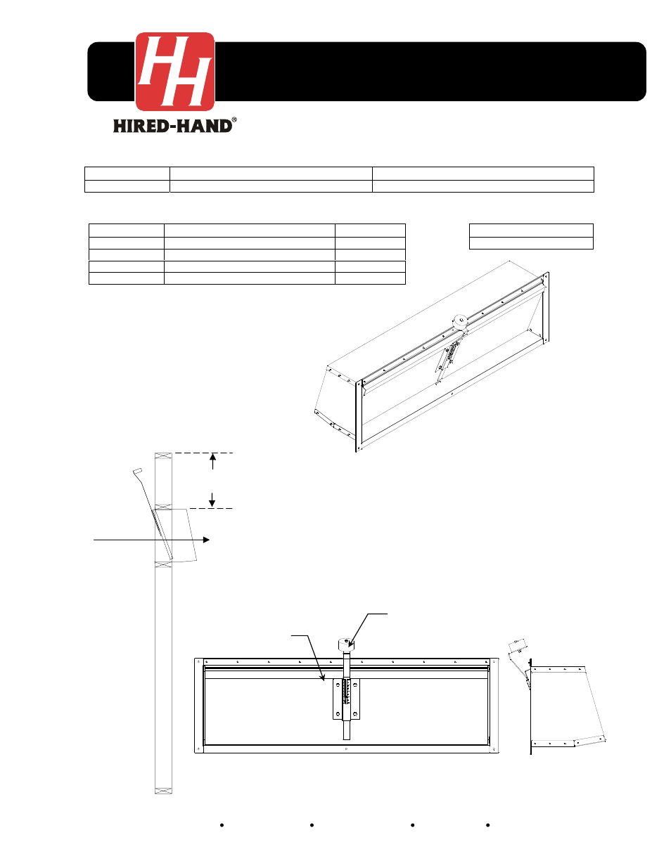 Hired-Hand Baffles, Vents, & Inlets: GRAVITY VENT DOOR Installation User Manual | 2 pages