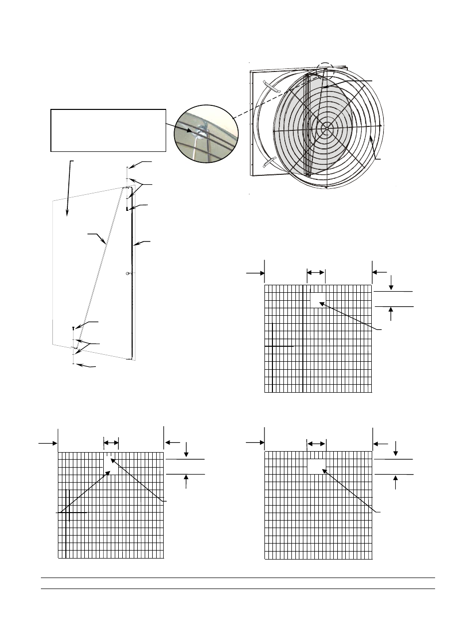Hired-Hand Mega Flow SlantWall Fans: Butterfly Cone Fan Unassembled User Manual | Page 10 / 12