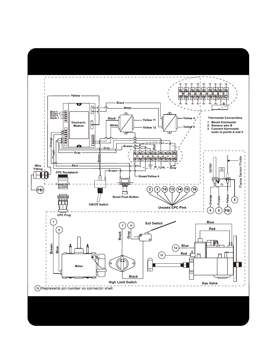 Component and wiring diagram | Hired-Hand Super-Savers (Forced Air Heaters) XL: Maywick SS-225-XL Rev 6-09A User Manual | Page 10 / 23