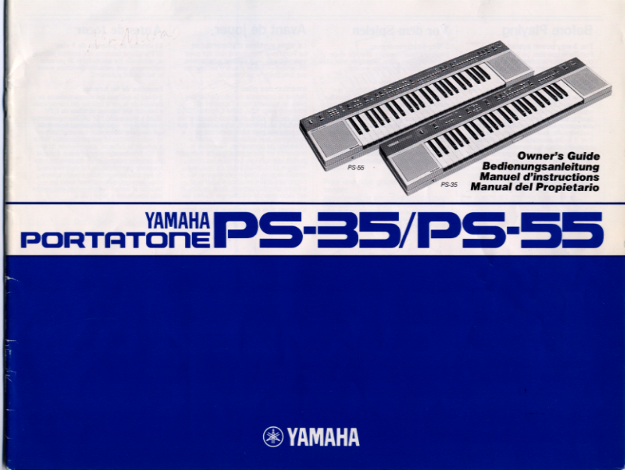 Yamaha PS-35 User Manual | 36 pages