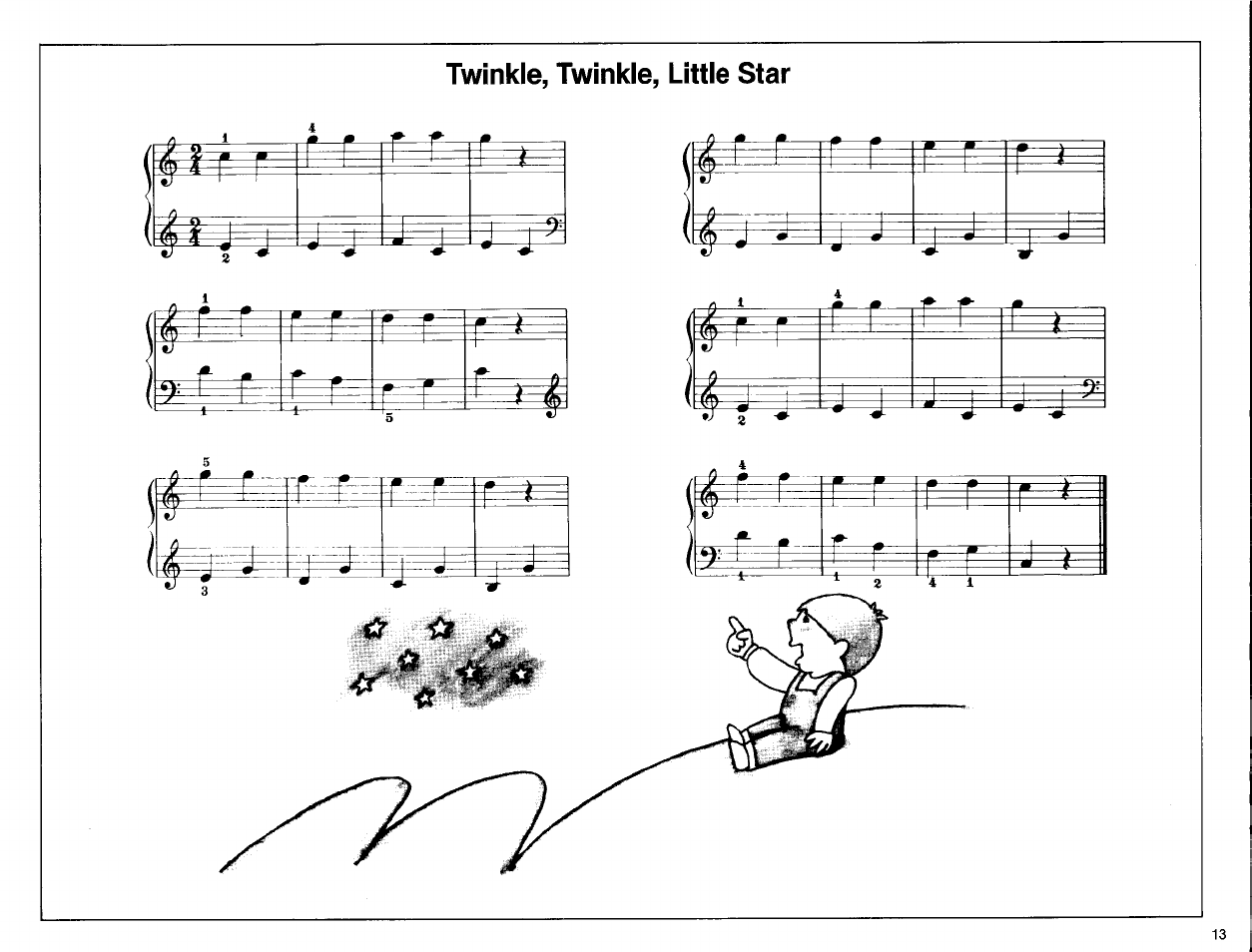 Twinkle, twinkle, little star, F r if r if, I ^ ij | J ^' j i ^ y | Yamaha PSR-15 User Manual | Page 15 / 16