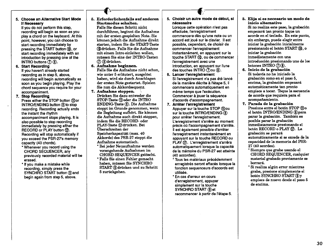 Yamaha PSR-27 User Manual | Page 31 / 36