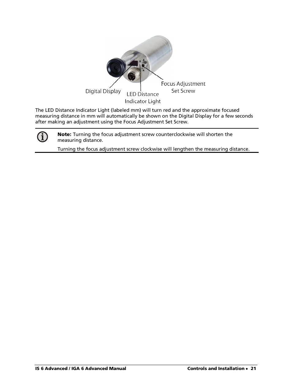 LumaSense Technologies IS 6 Advanced User Manual | Page 21 / 44