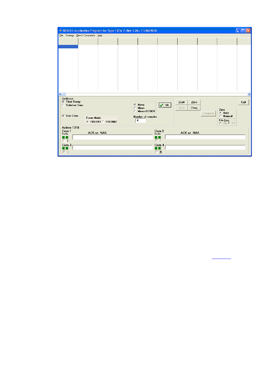 6 using the software, 1 screen layout, 2 title bar | 3 menu bar, Fig. 2.5 | LumaSense Technologies INNOVA 1316A-2 User Manual | Page 30 / 97