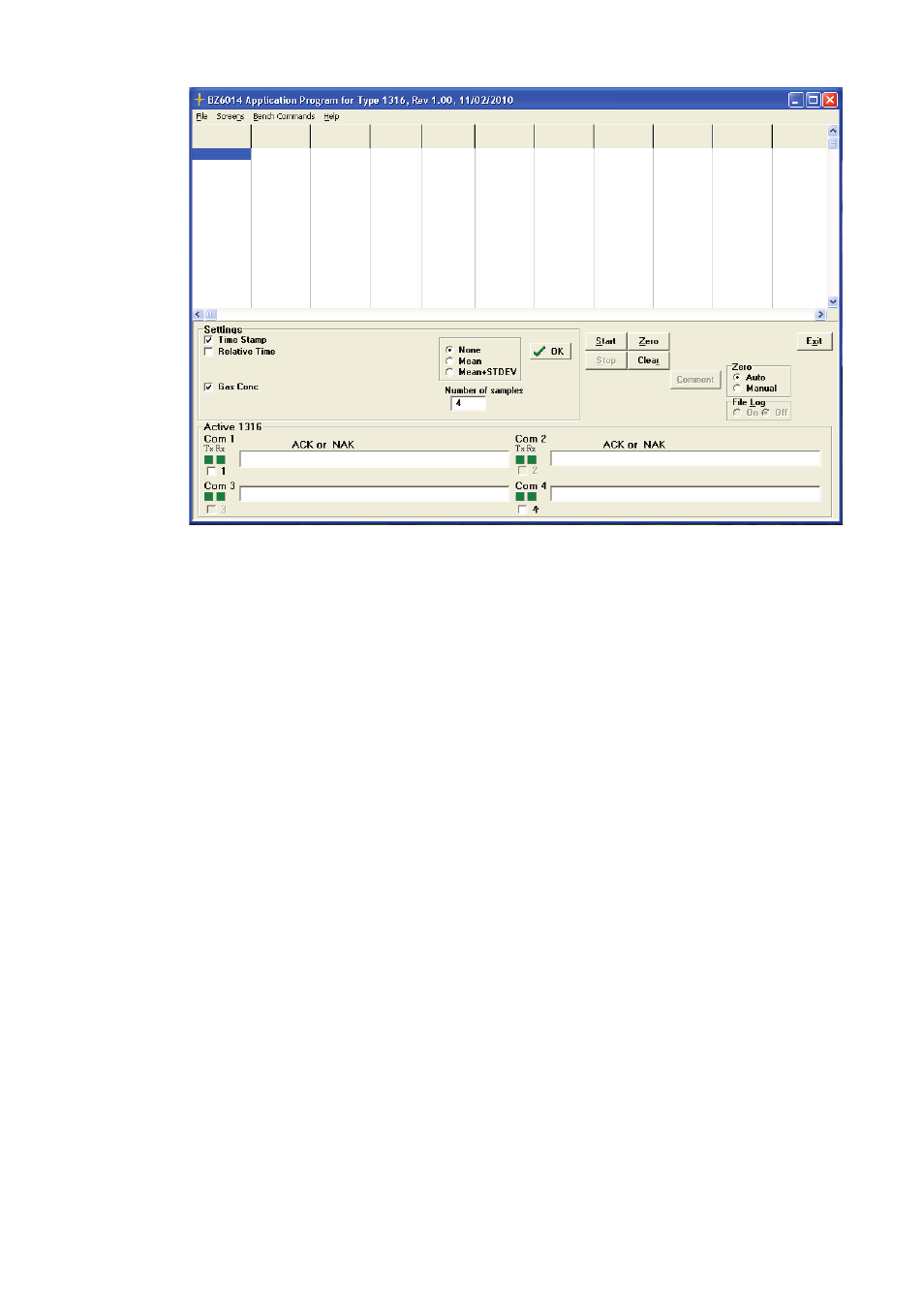 6 using the software, 1 screen layout, 2 title bar | 3 menu bar, Figure 2.5 | LumaSense Technologies INNOVA 1316A-3 User Manual | Page 30 / 96