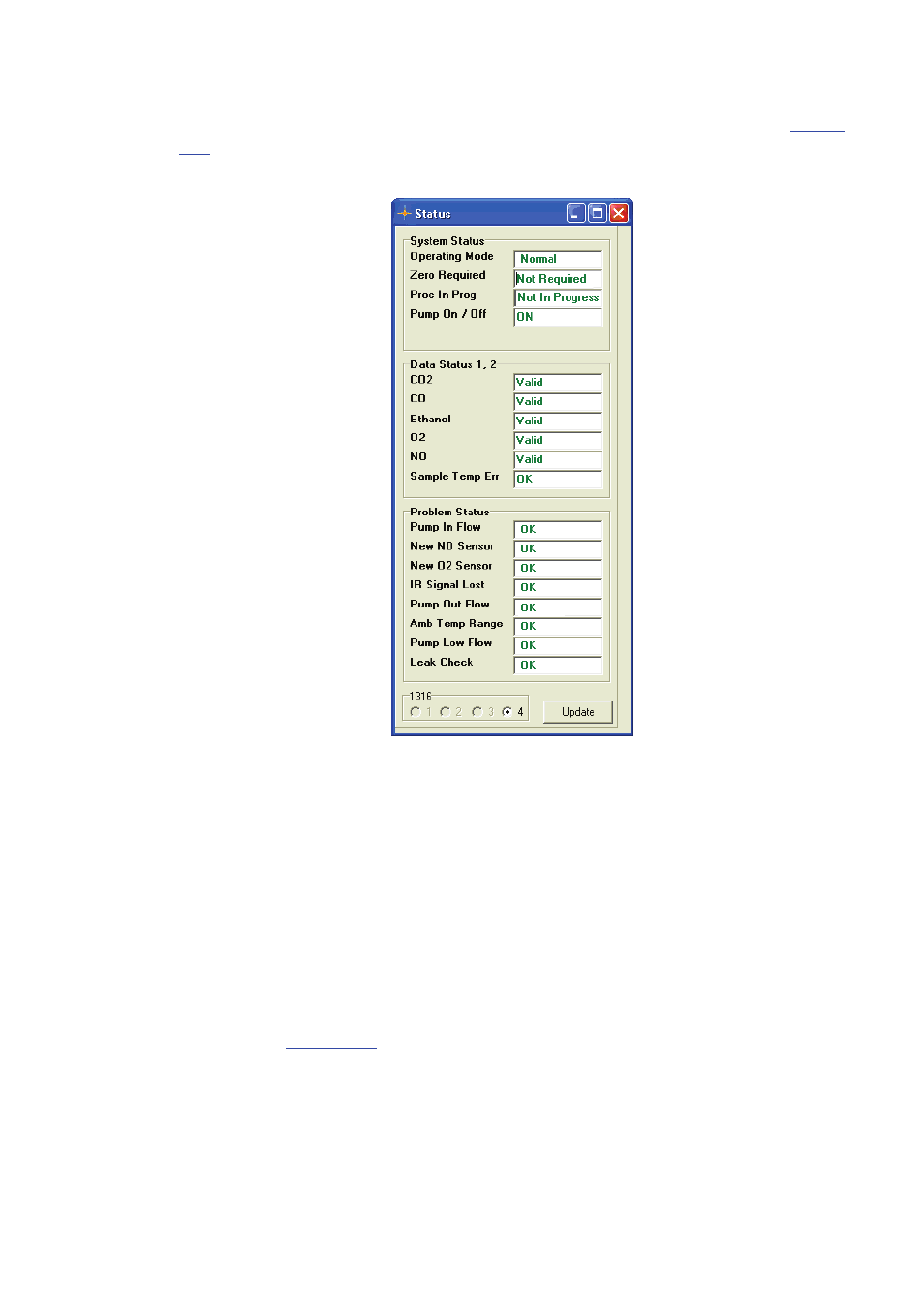 2 error and warnings related to a zero calibration, Figure 4.5 | LumaSense Technologies INNOVA 1316A-3 User Manual | Page 60 / 96