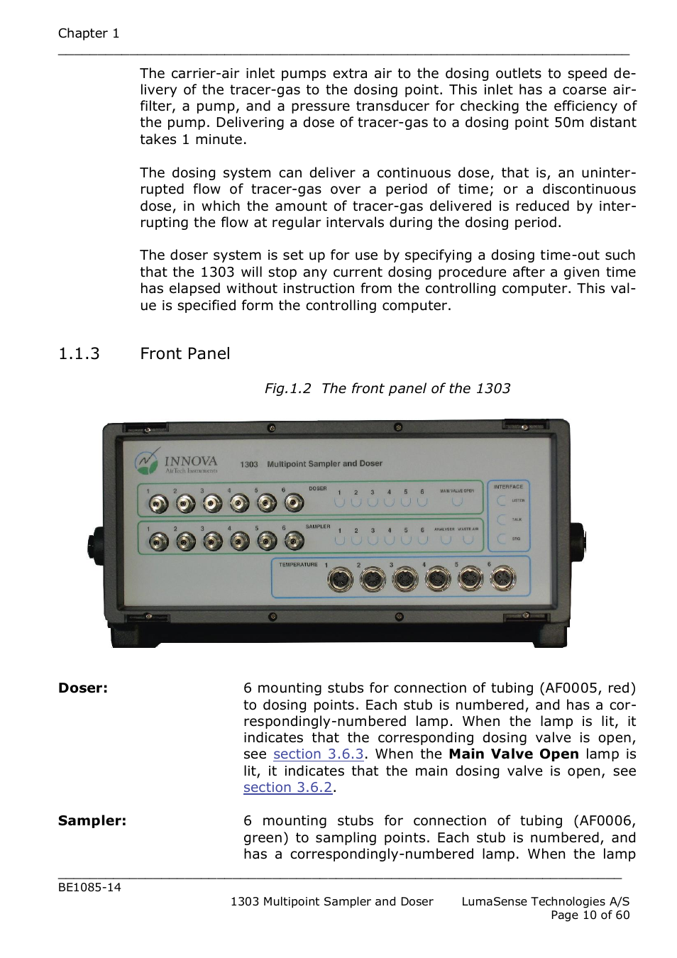 LumaSense Technologies INNOVA 1303 User Manual | Page 10 / 60