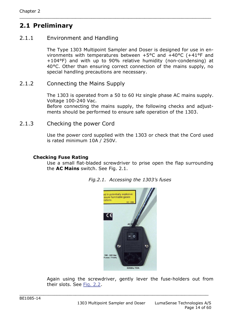 1 preliminary | LumaSense Technologies INNOVA 1303 User Manual | Page 14 / 60