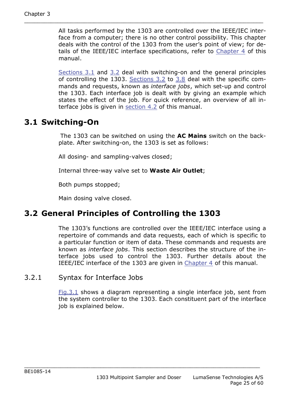 1 switching-on | LumaSense Technologies INNOVA 1303 User Manual | Page 25 / 60