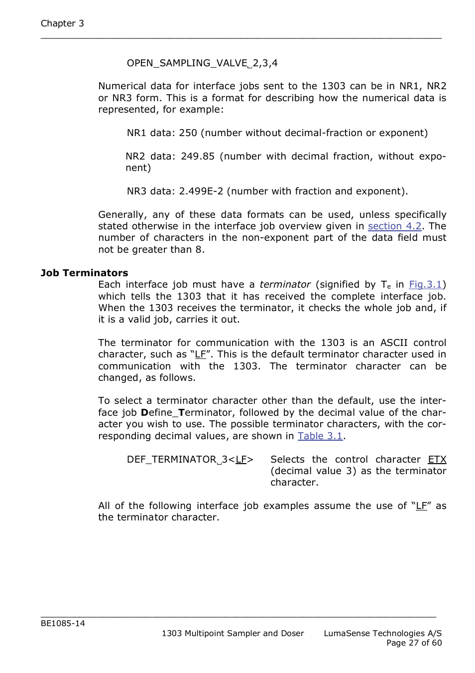 LumaSense Technologies INNOVA 1303 User Manual | Page 27 / 60