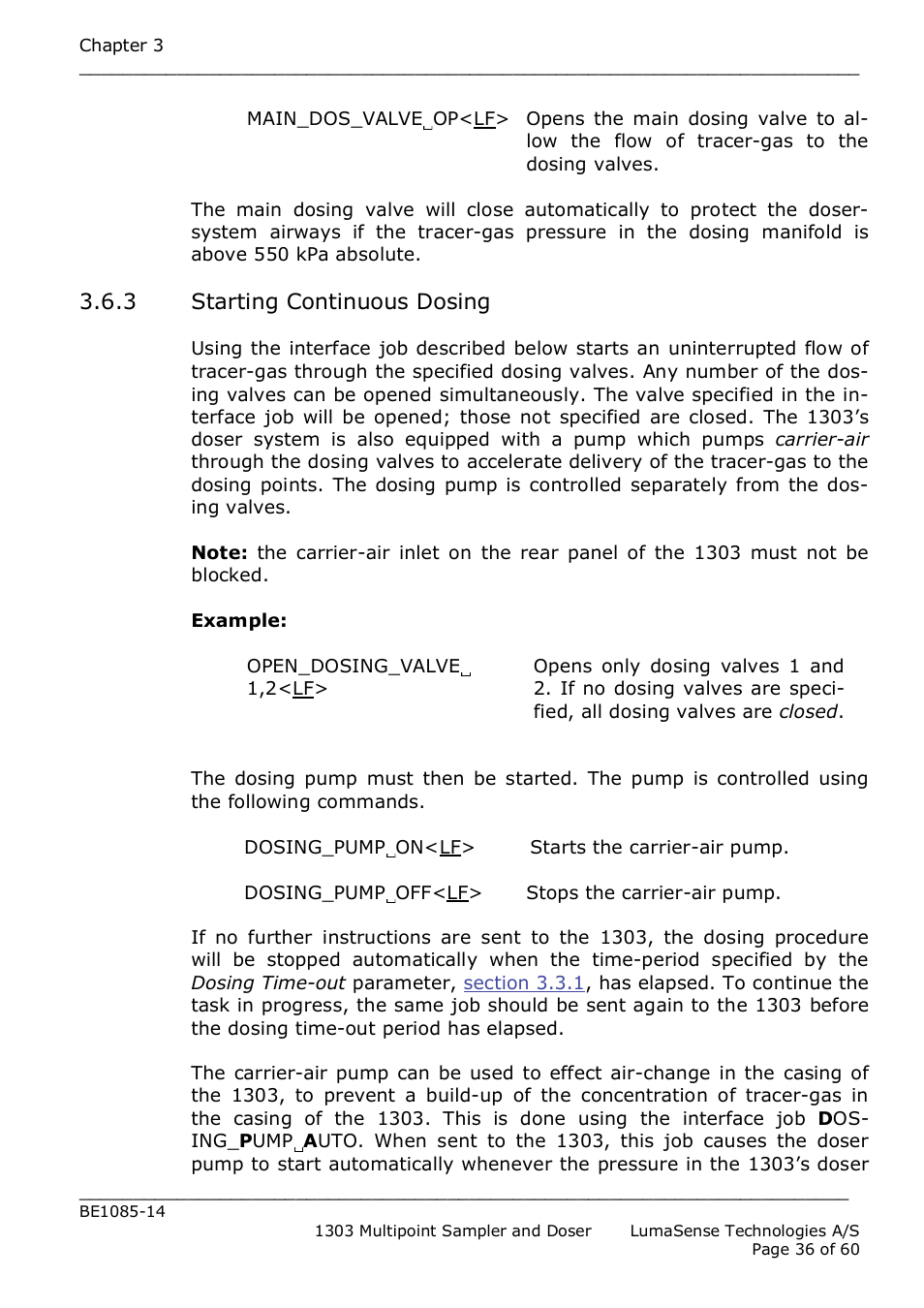 LumaSense Technologies INNOVA 1303 User Manual | Page 36 / 60