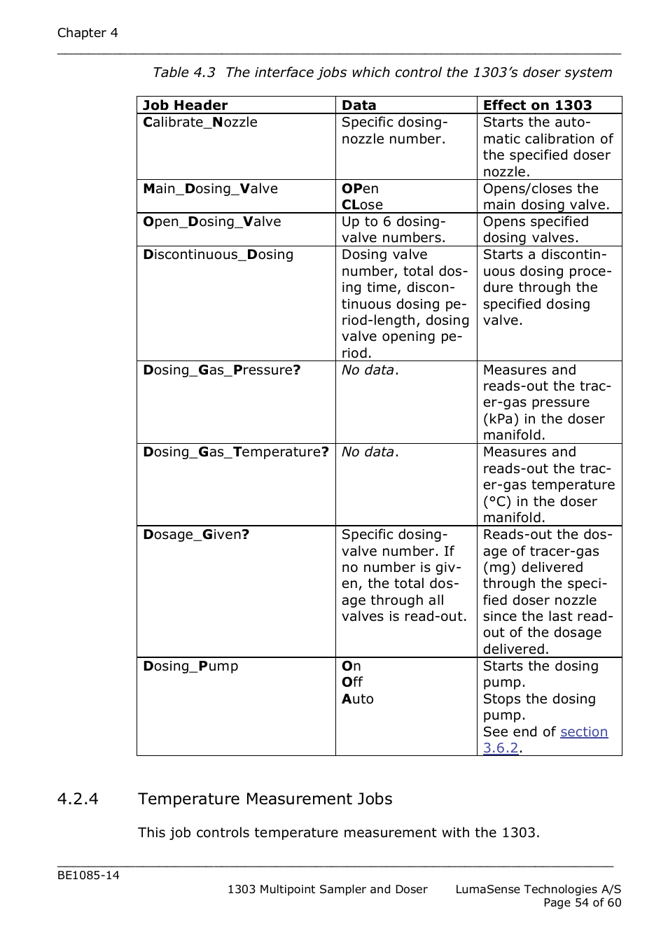 LumaSense Technologies INNOVA 1303 User Manual | Page 54 / 60