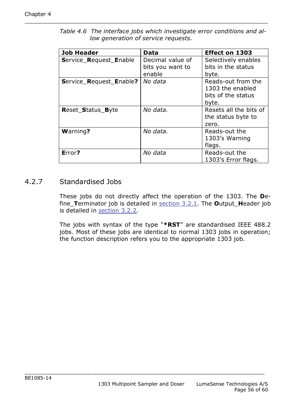 LumaSense Technologies INNOVA 1303 User Manual | Page 56 / 60