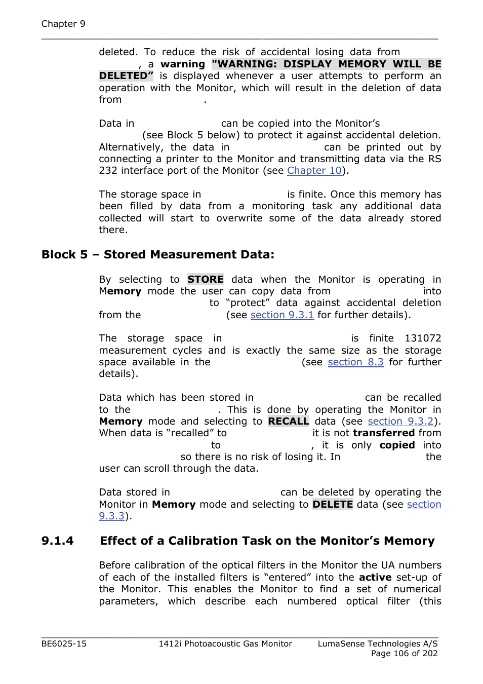 LumaSense Technologies INNOVA 1412i User Manual | Page 106 / 202