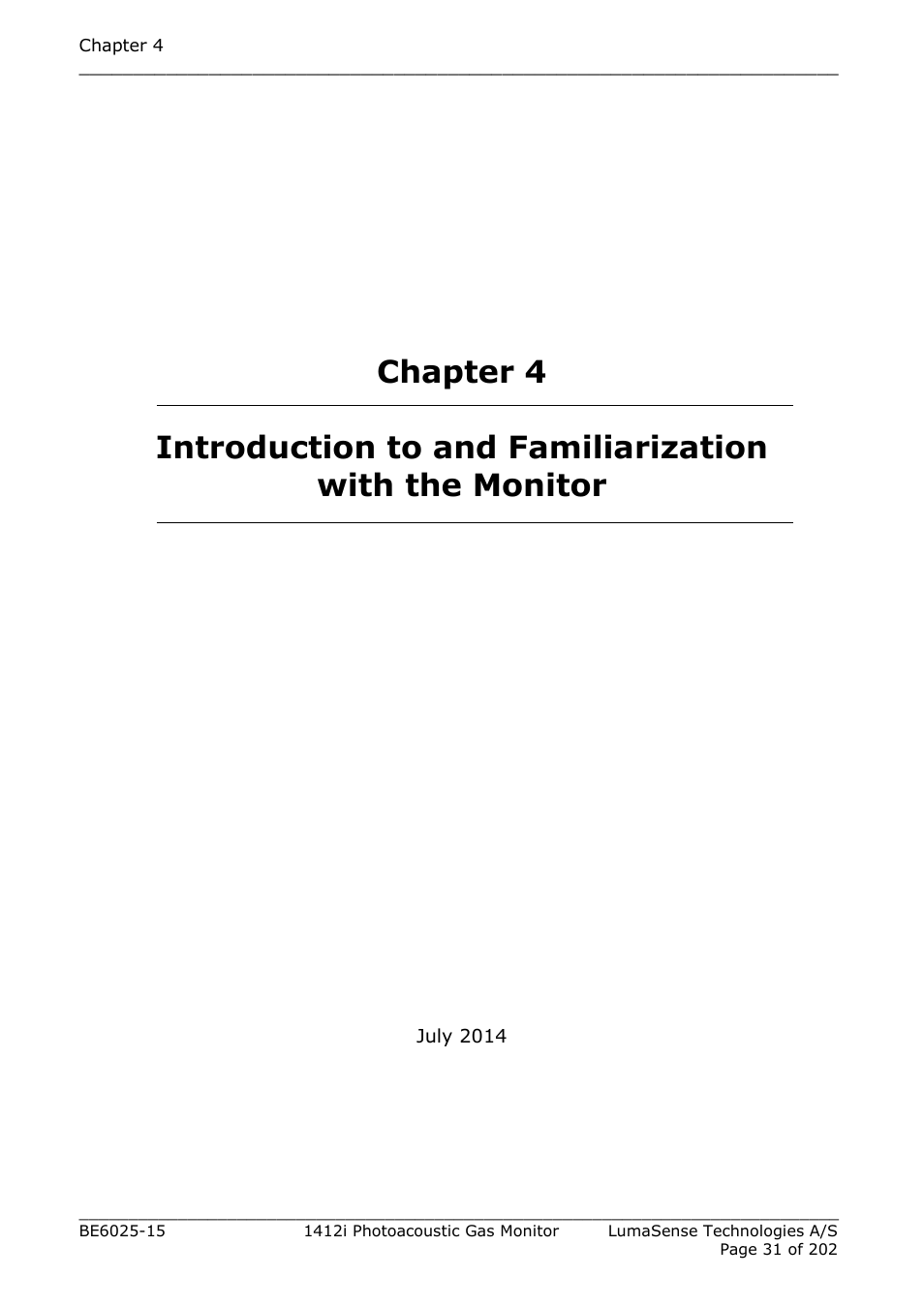 LumaSense Technologies INNOVA 1412i User Manual | Page 31 / 202