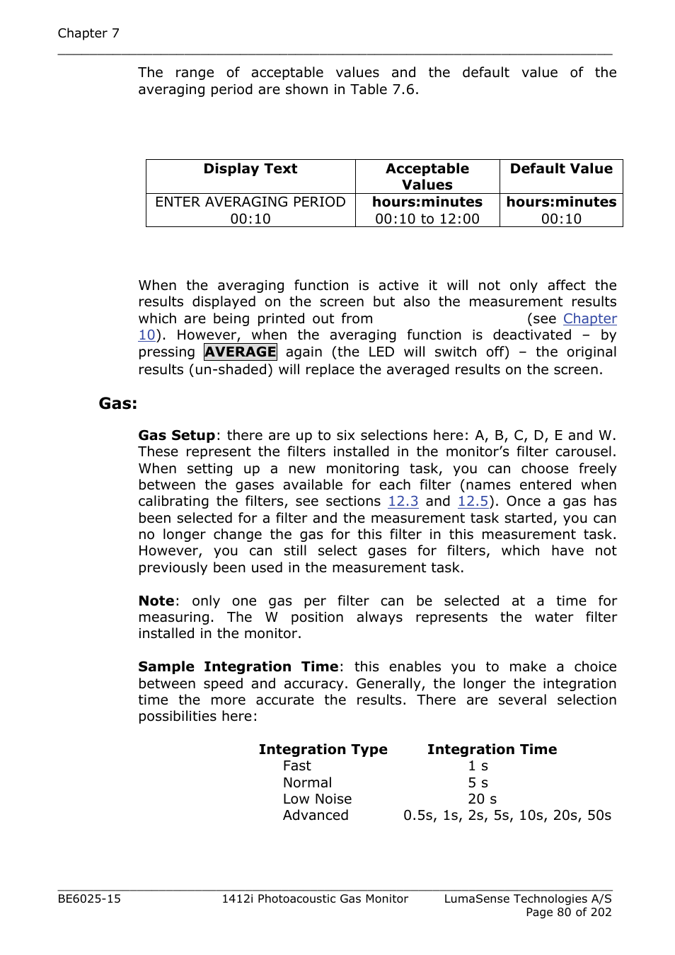 LumaSense Technologies INNOVA 1412i User Manual | Page 80 / 202