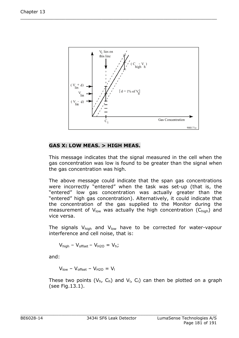 LumaSense Technologies 3434i SF6 Leak Detector User Manual | Page 181 / 191