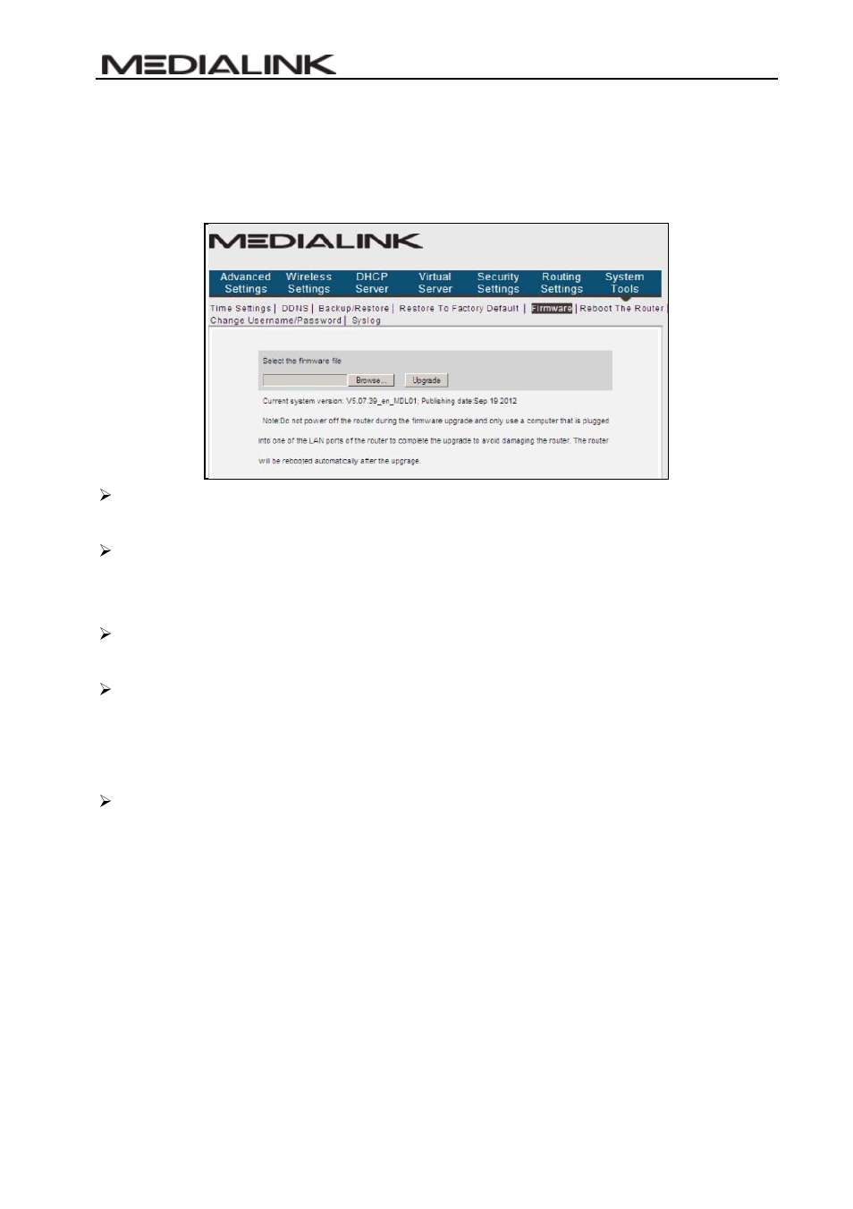 6 reboot the router, Eboot the, Outer | Mediabridge MWN-WAPR150Nv2 User Guide User Manual | Page 54 / 62