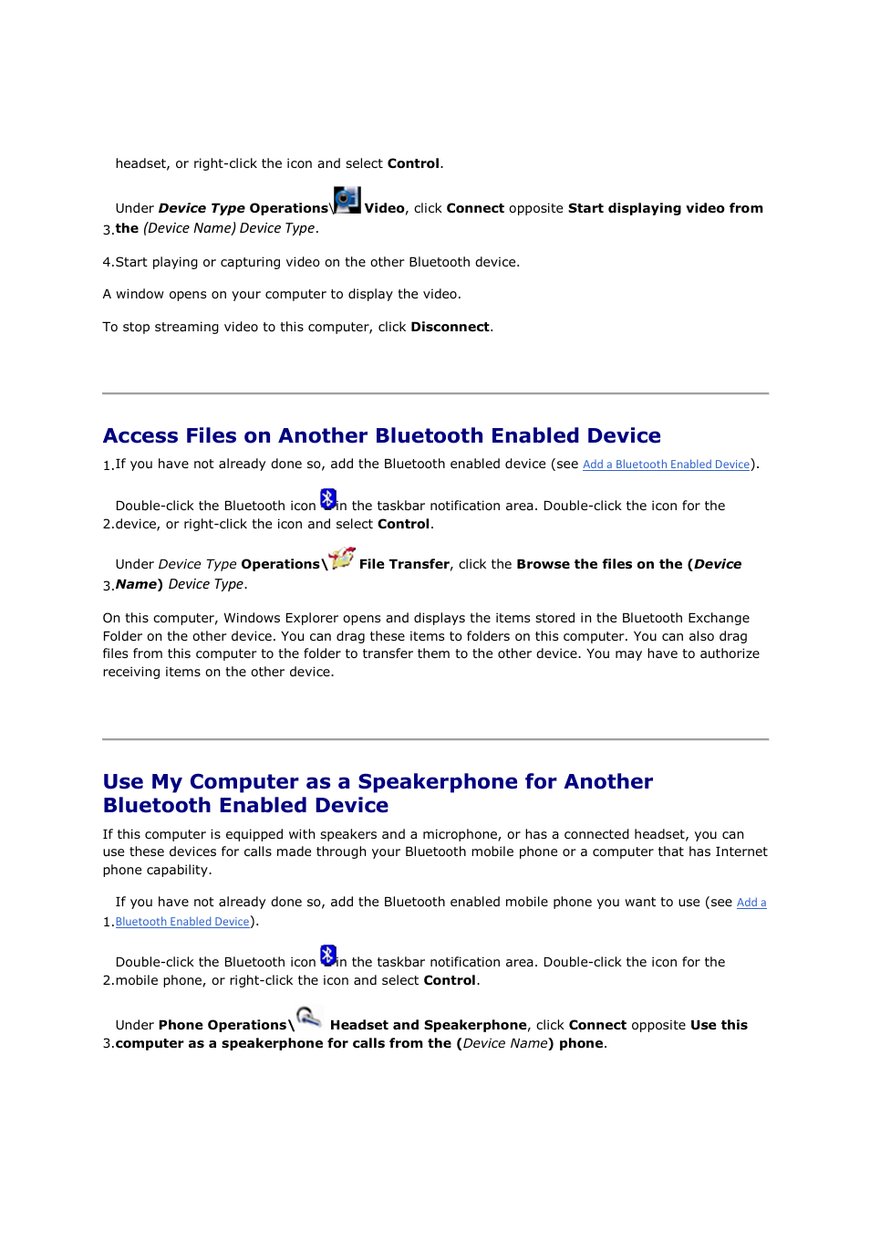 Access files on another bluetooth enabled device | Mediabridge MUA-BA3 Windows Vista / 7 User Manual | Page 24 / 61
