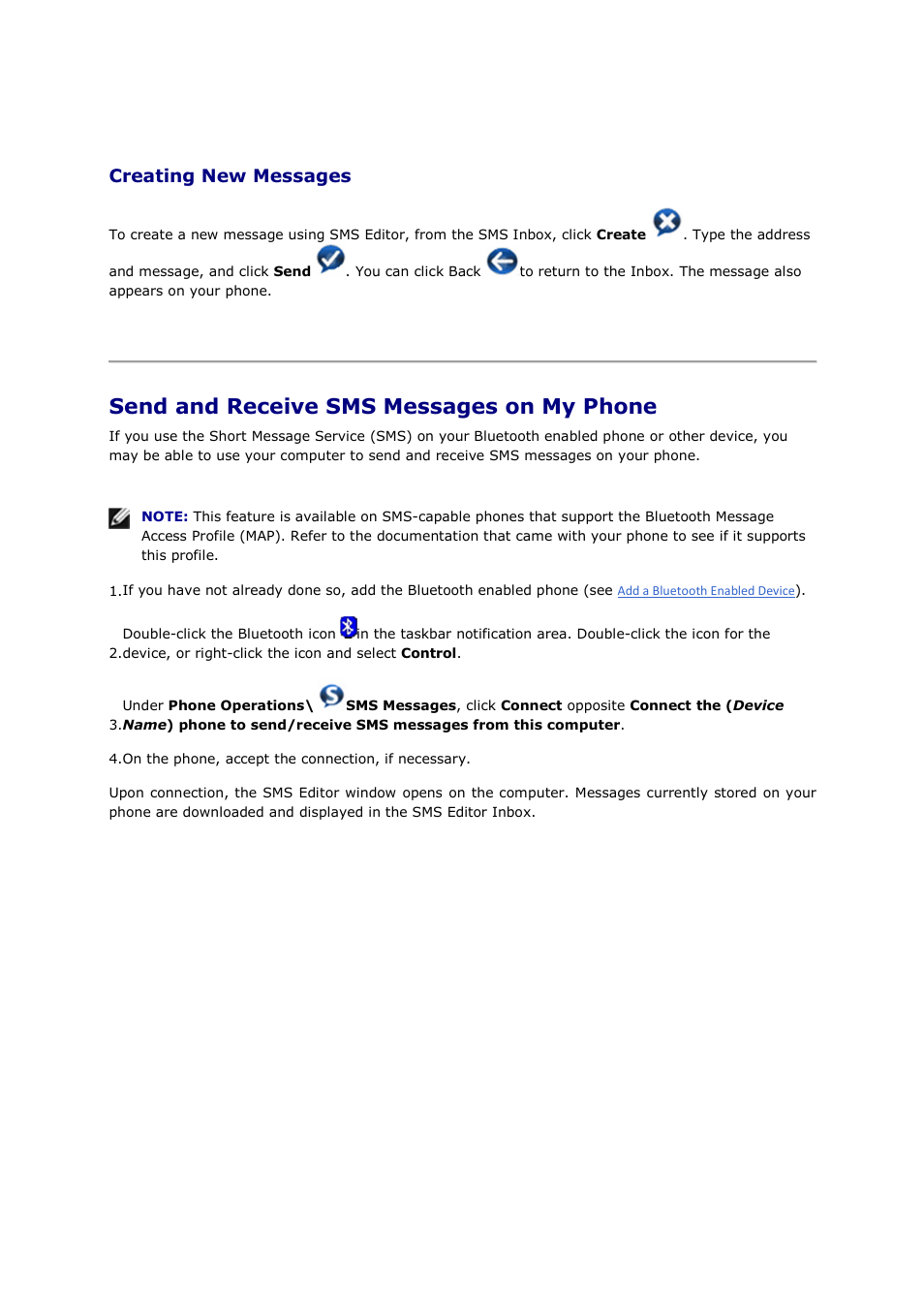Send and receive sms messages on my phone, Creating new messages | Mediabridge MUA-BA3 Windows Vista / 7 User Manual | Page 31 / 61