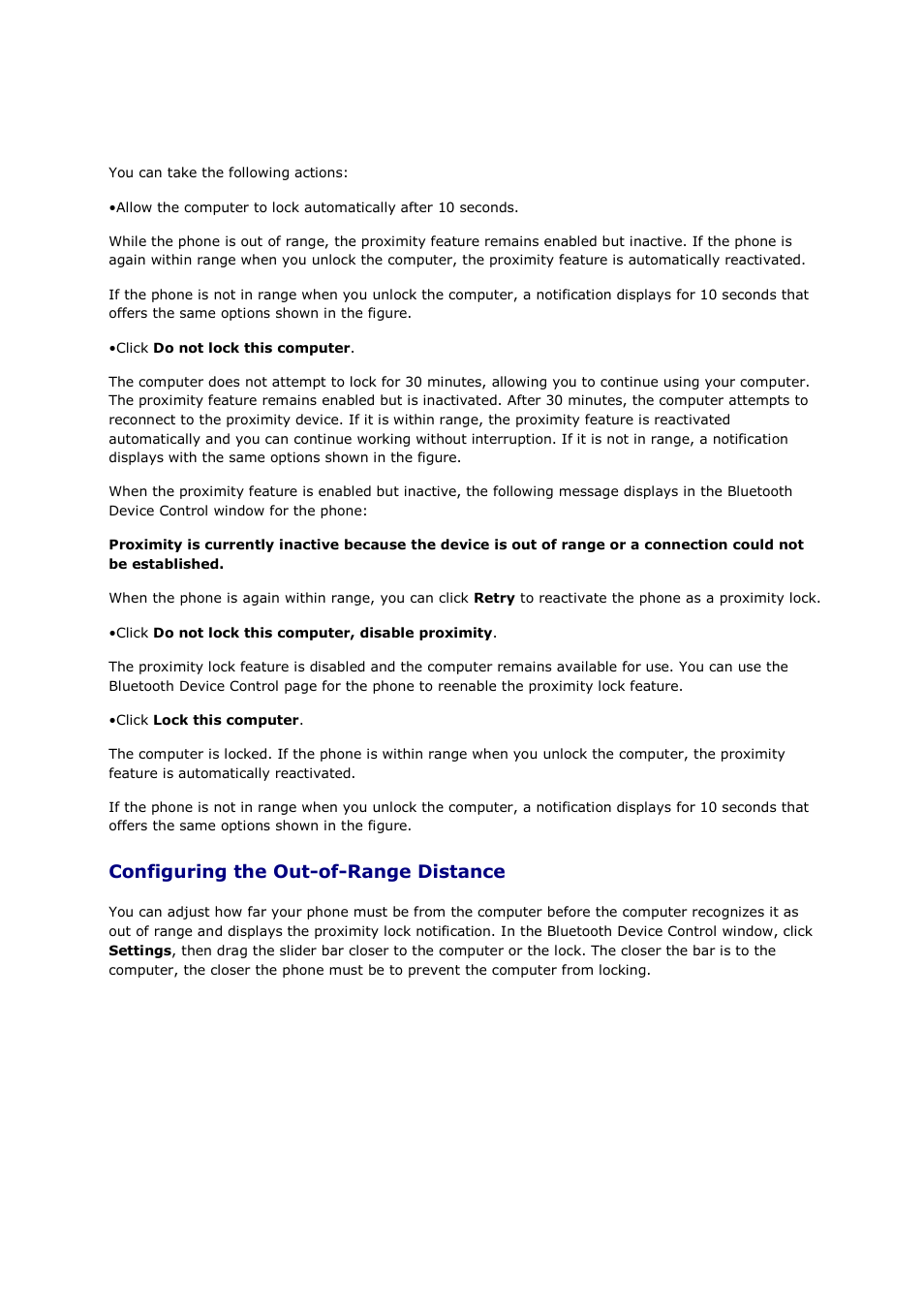Configuring the out-of-range distance | Mediabridge MUA-BA3 Windows Vista / 7 User Manual | Page 35 / 61