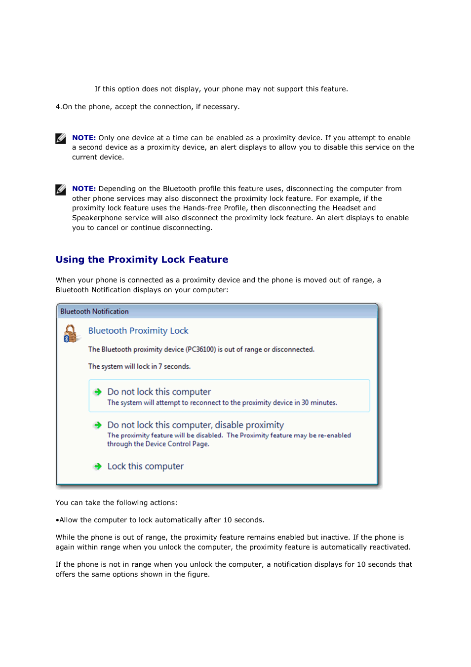 Using the proximity lock feature | Mediabridge MUA-BA3 Windows Vista / 7 User Manual | Page 40 / 61
