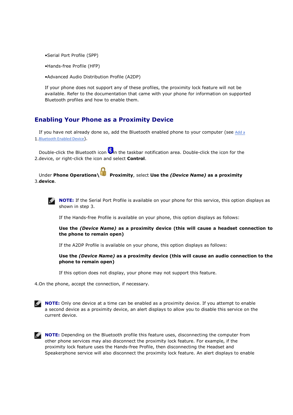 Enabling your phone as a proximity device | Mediabridge MUA-BA3 Windows Vista / 7 User Manual | Page 42 / 61