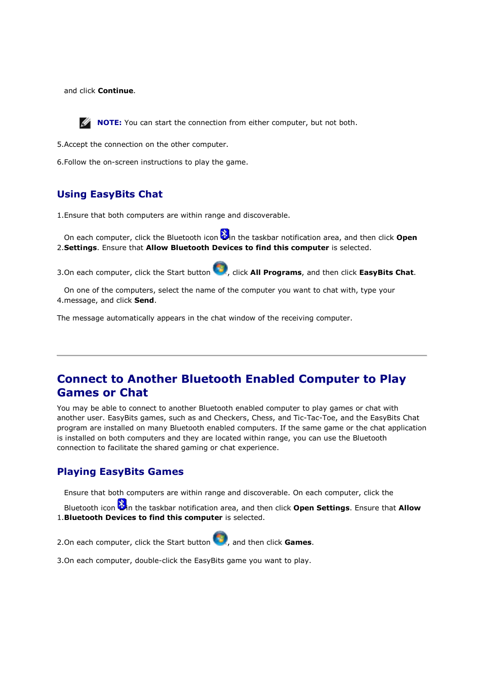 Using easybits chat, Playing easybits games | Mediabridge MUA-BA3 Windows Vista / 7 User Manual | Page 45 / 61