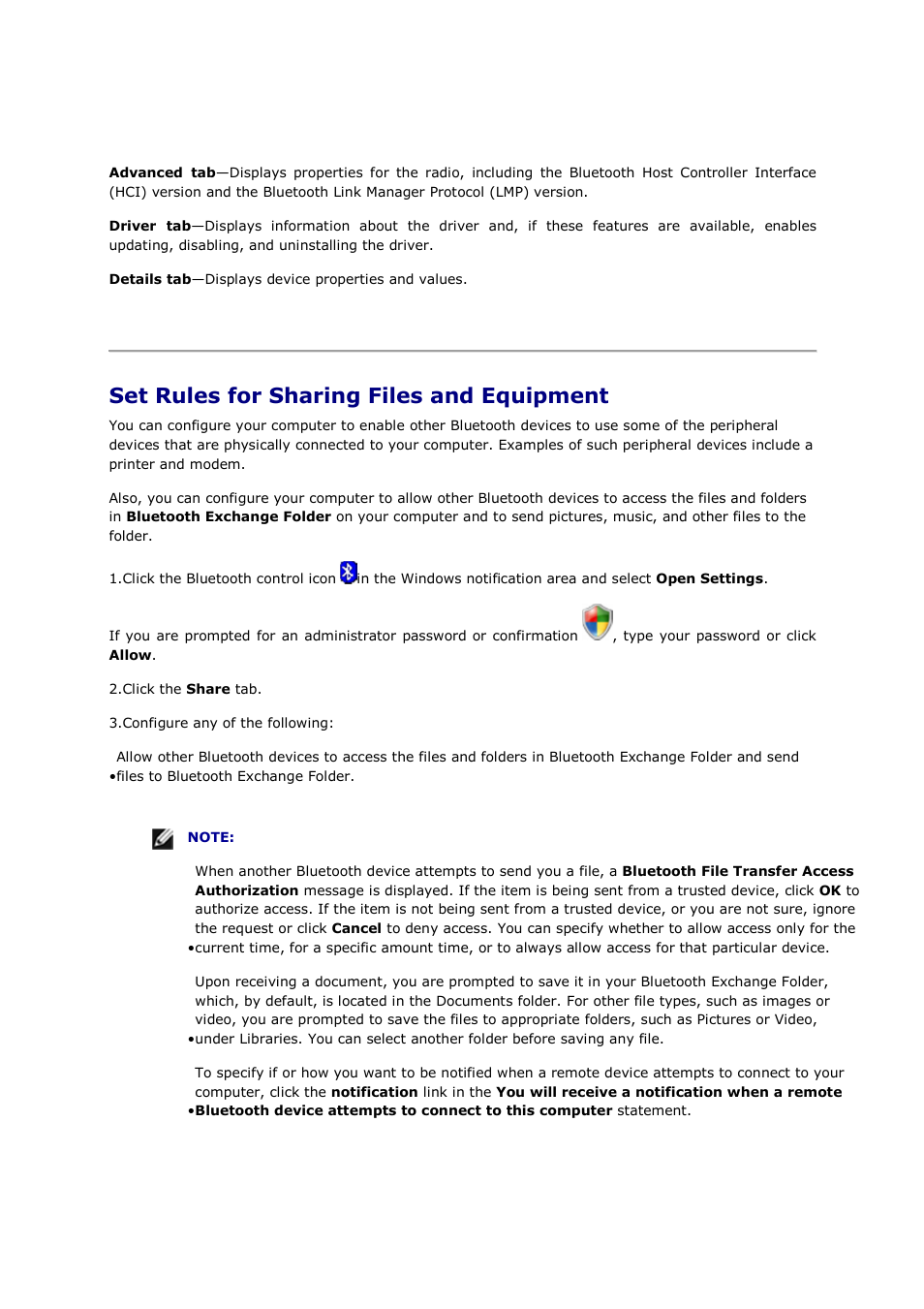 Set rules for sharing files and equipment | Mediabridge MUA-BA3 Windows Vista / 7 User Manual | Page 59 / 61