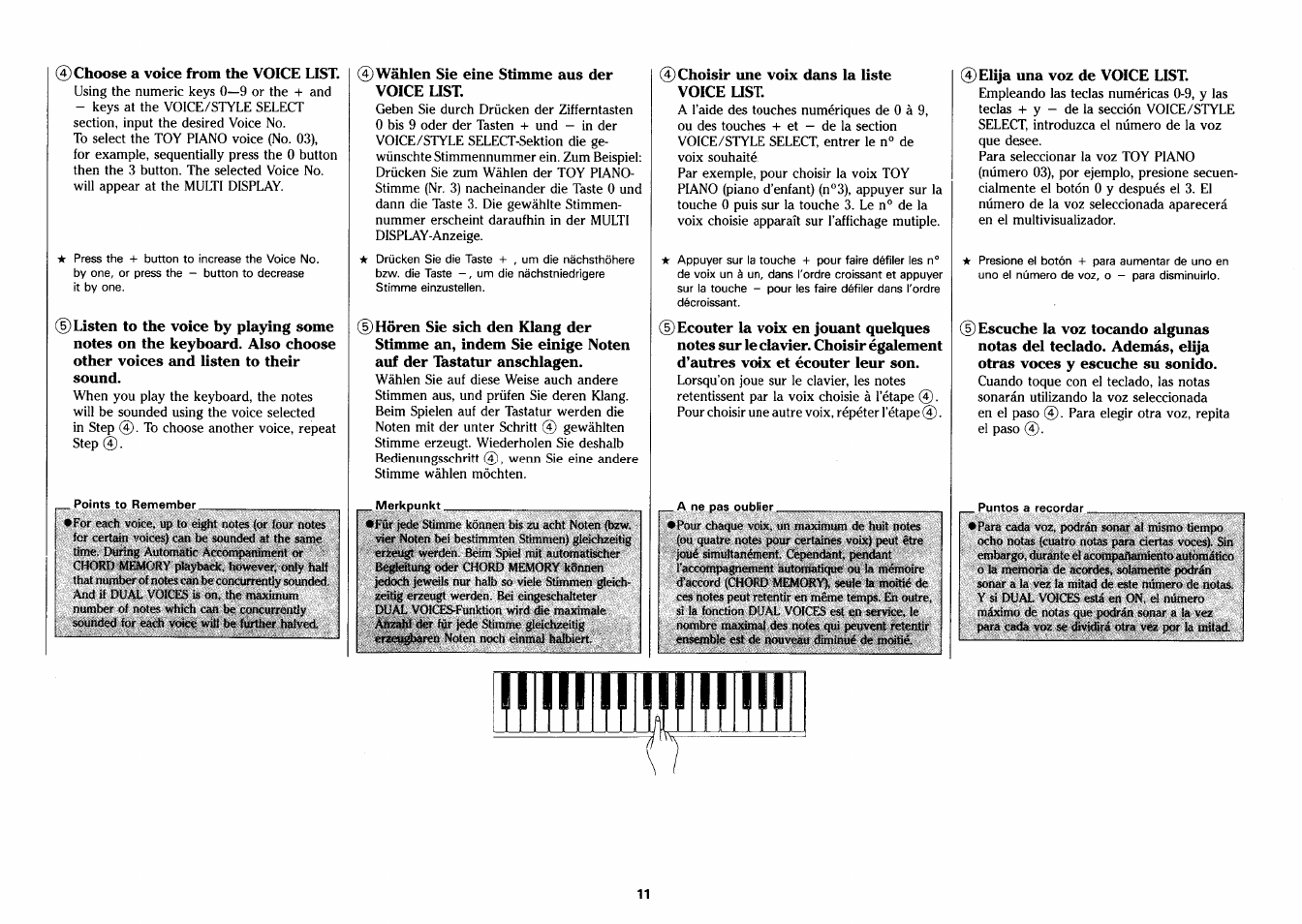 Yamaha PSS-26 User Manual | Page 12 / 39