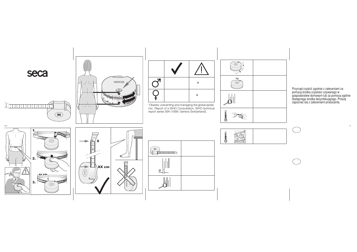 Seca 203 User Manual | 2 pages