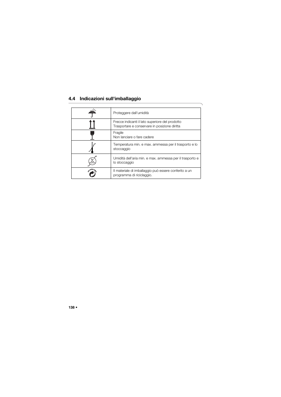 4 indicazioni sull'imballaggio | Seca 675 User Manual | Page 138 / 292