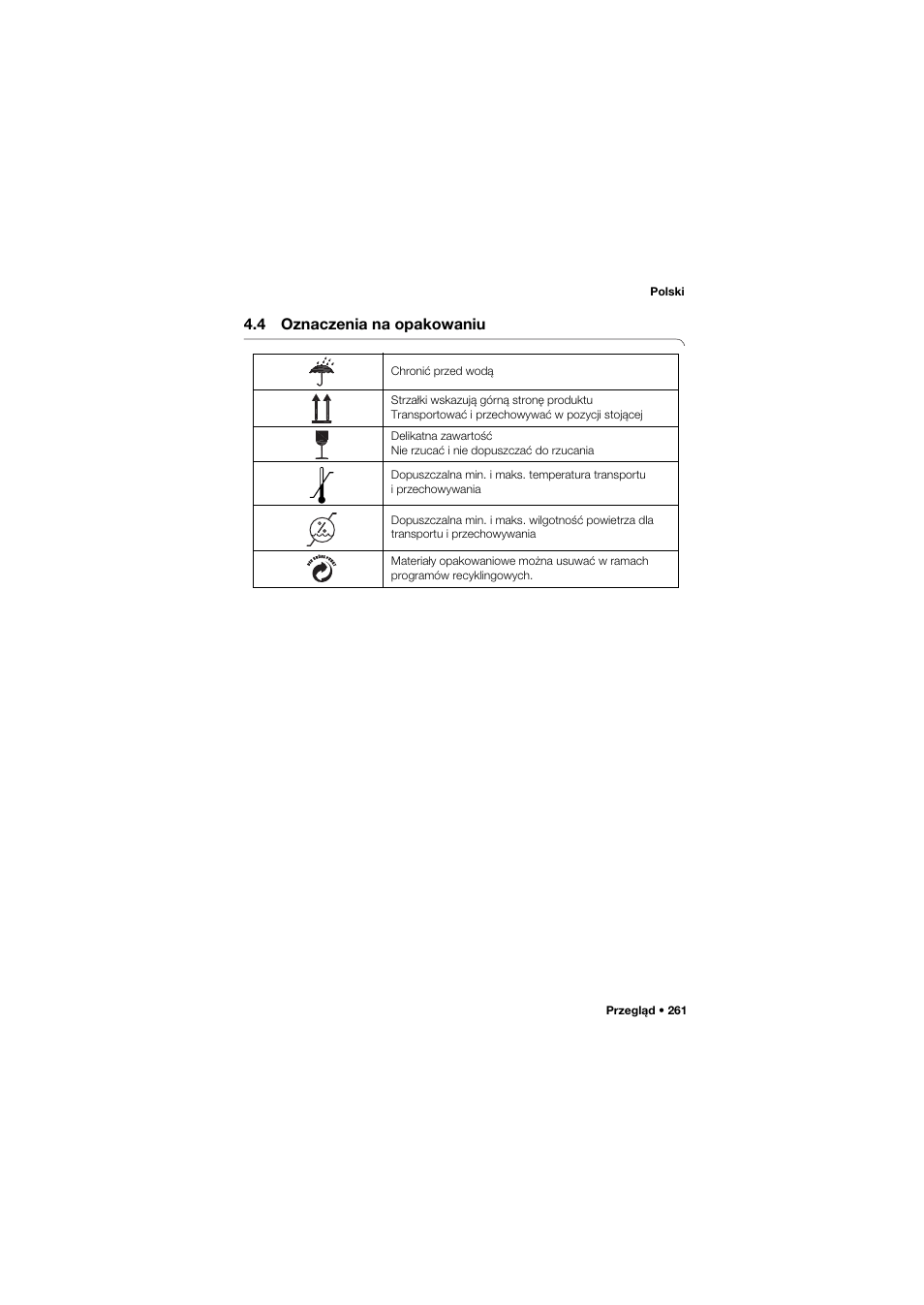 4 oznaczenia na opakowaniu | Seca 675 User Manual | Page 261 / 292