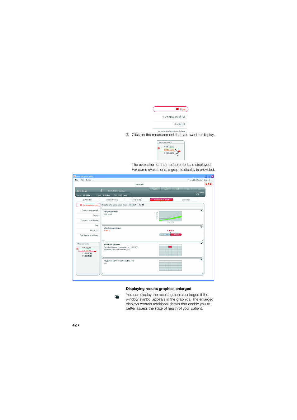 Seca Analitics 115 User Manual | Page 42 / 77