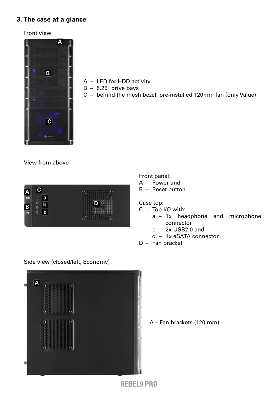 Rebel9 pro | SHARKOON Rebel9 Pro Economy User Manual | Page 5 / 16
