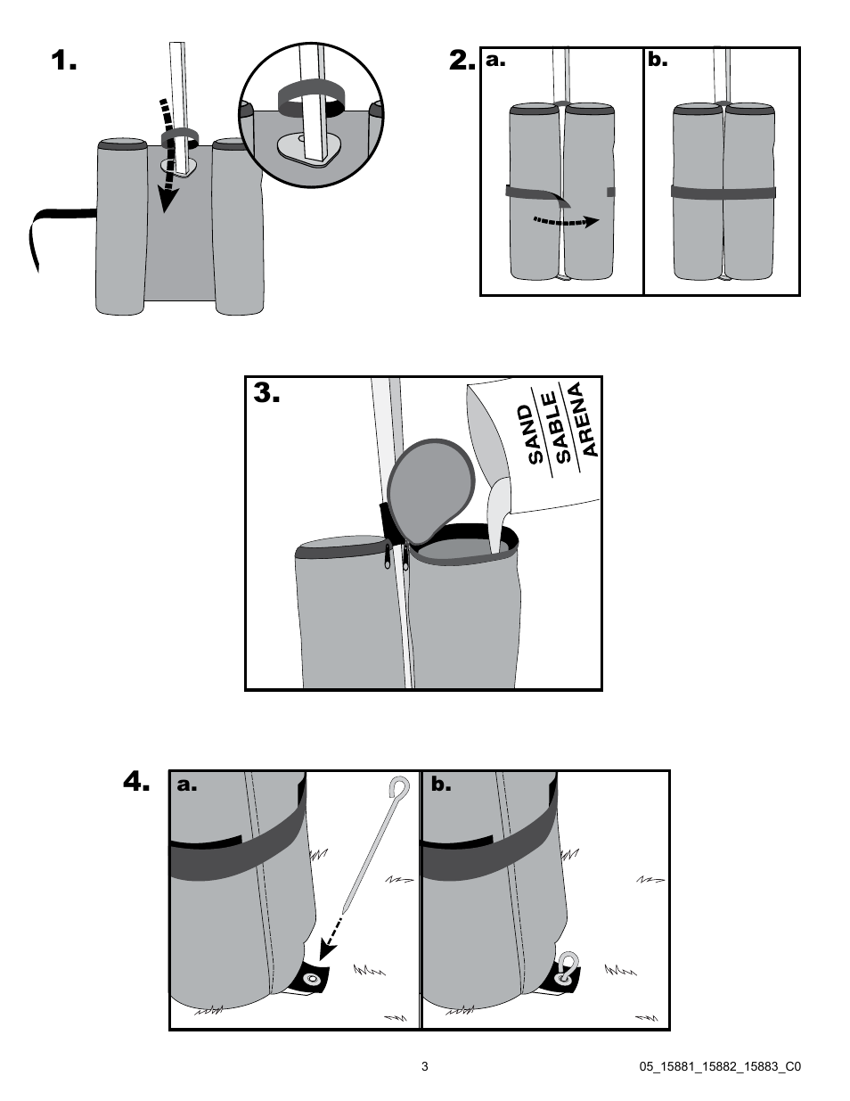 ShelterLogic 15882 Canopy Anchor Bag User Manual | Page 3 / 3