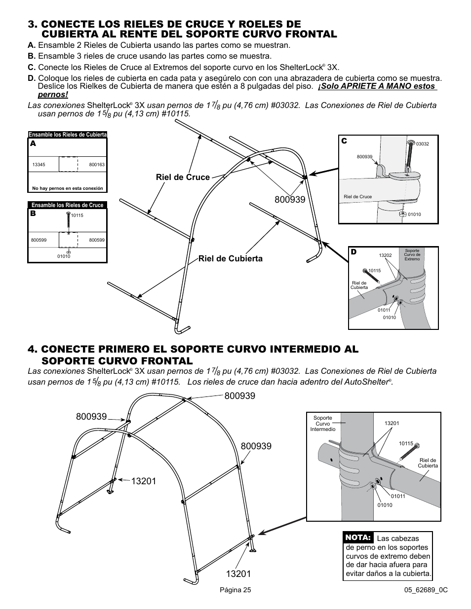 ShelterLogic 62689 10 x 15 x 8 AutoShelter RoundTop 1015 - Sandstone User Manual | Page 25 / 30