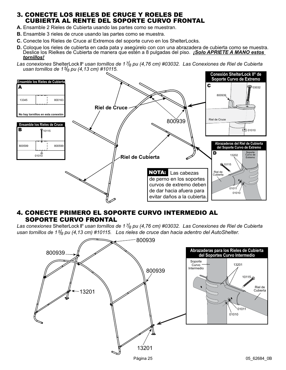 ShelterLogic 62684 10 x 20 x 8 AutoShelter RoundTop 1020 - Sandstone User Manual | Page 25 / 30