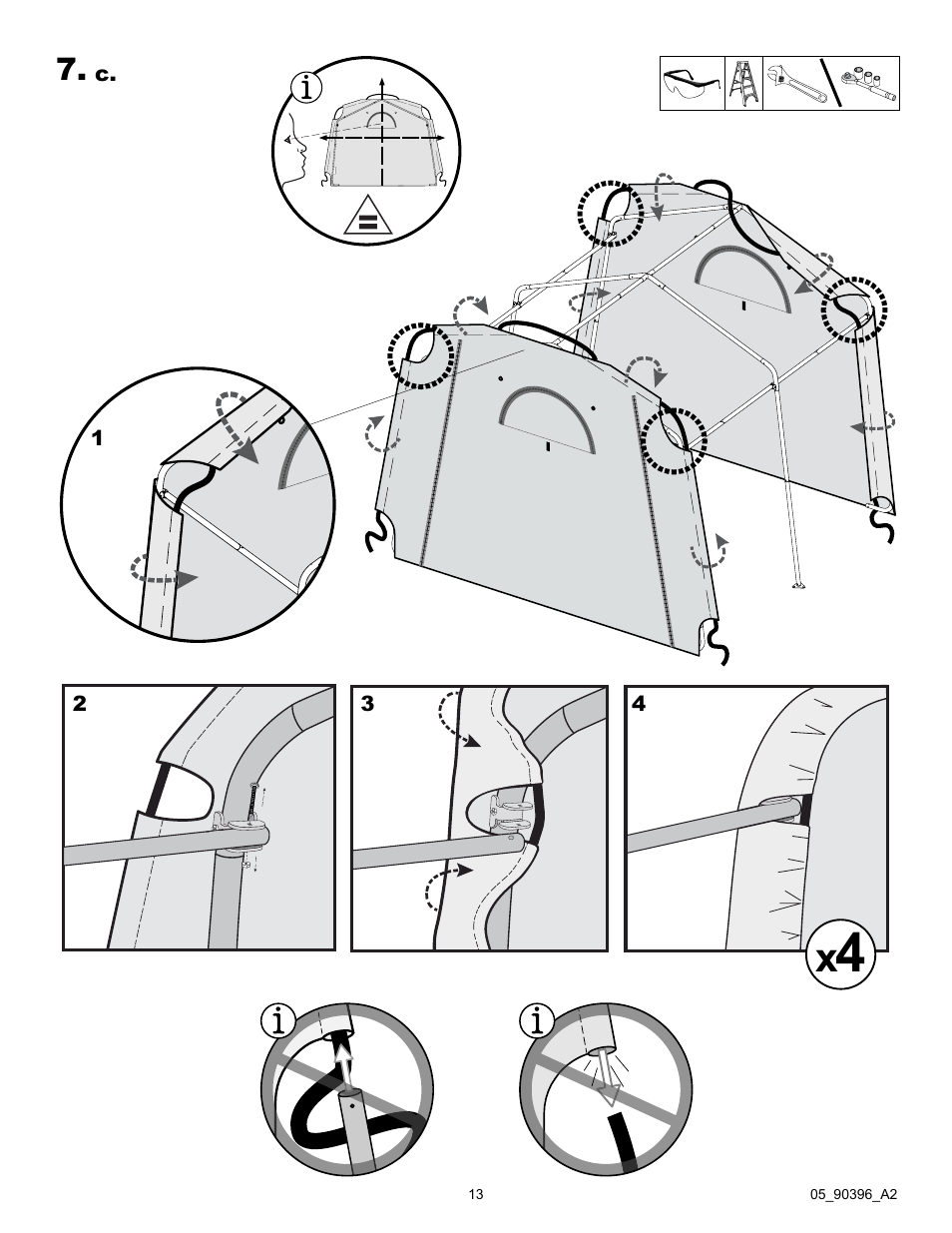 ShelterLogic 90396 Firewood Seasoning Shed 10 x 10 x 8 User Manual | Page 13 / 27
