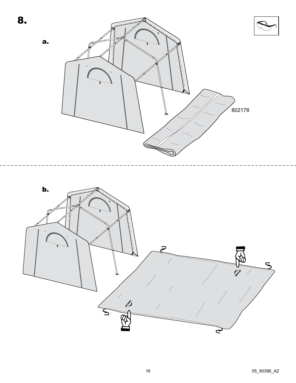 ShelterLogic 90396 Firewood Seasoning Shed 10 x 10 x 8 User Manual | Page 16 / 27
