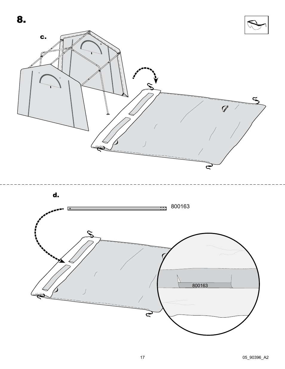 ShelterLogic 90396 Firewood Seasoning Shed 10 x 10 x 8 User Manual | Page 17 / 27