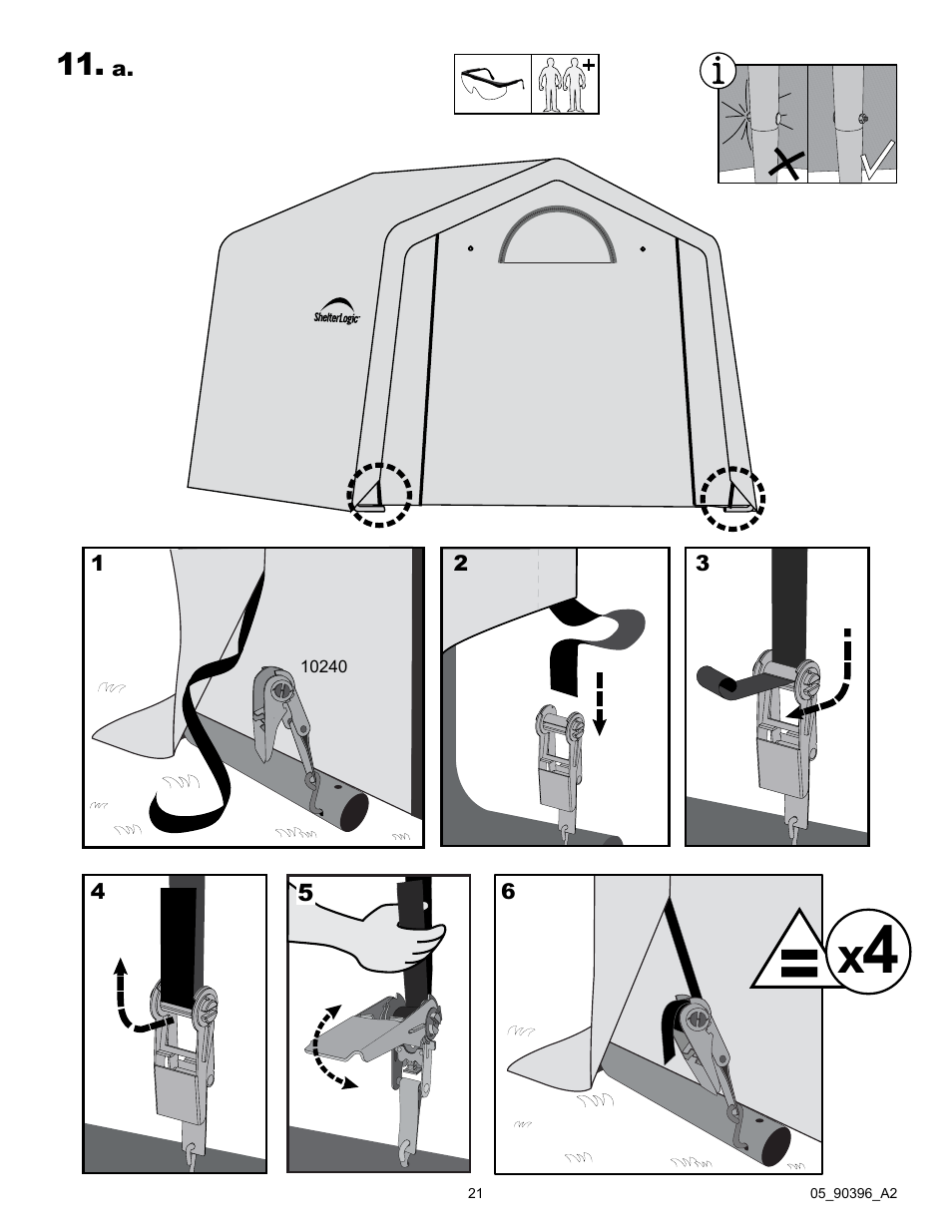 ShelterLogic 90396 Firewood Seasoning Shed 10 x 10 x 8 User Manual | Page 21 / 27