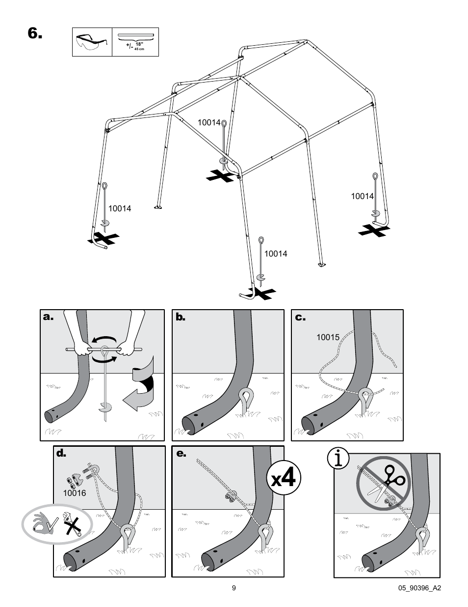 ShelterLogic 90396 Firewood Seasoning Shed 10 x 10 x 8 User Manual | Page 9 / 27